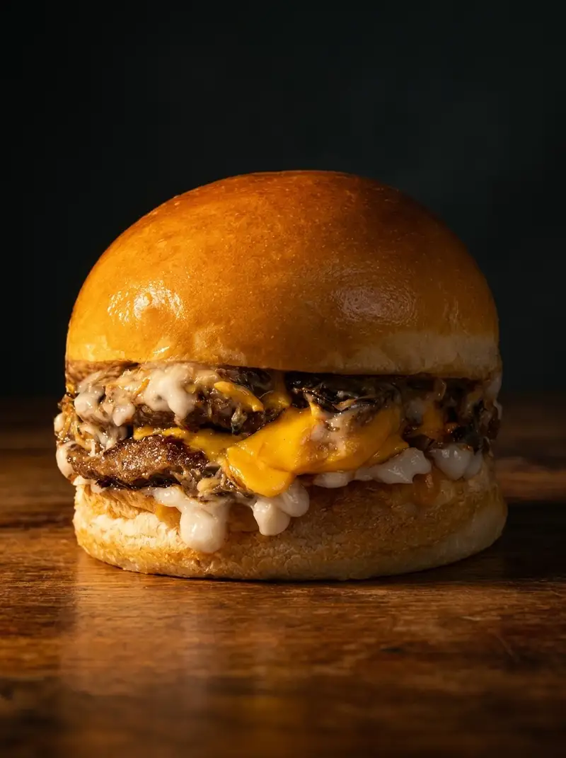 DOUBLE MUSHROOM BURGER